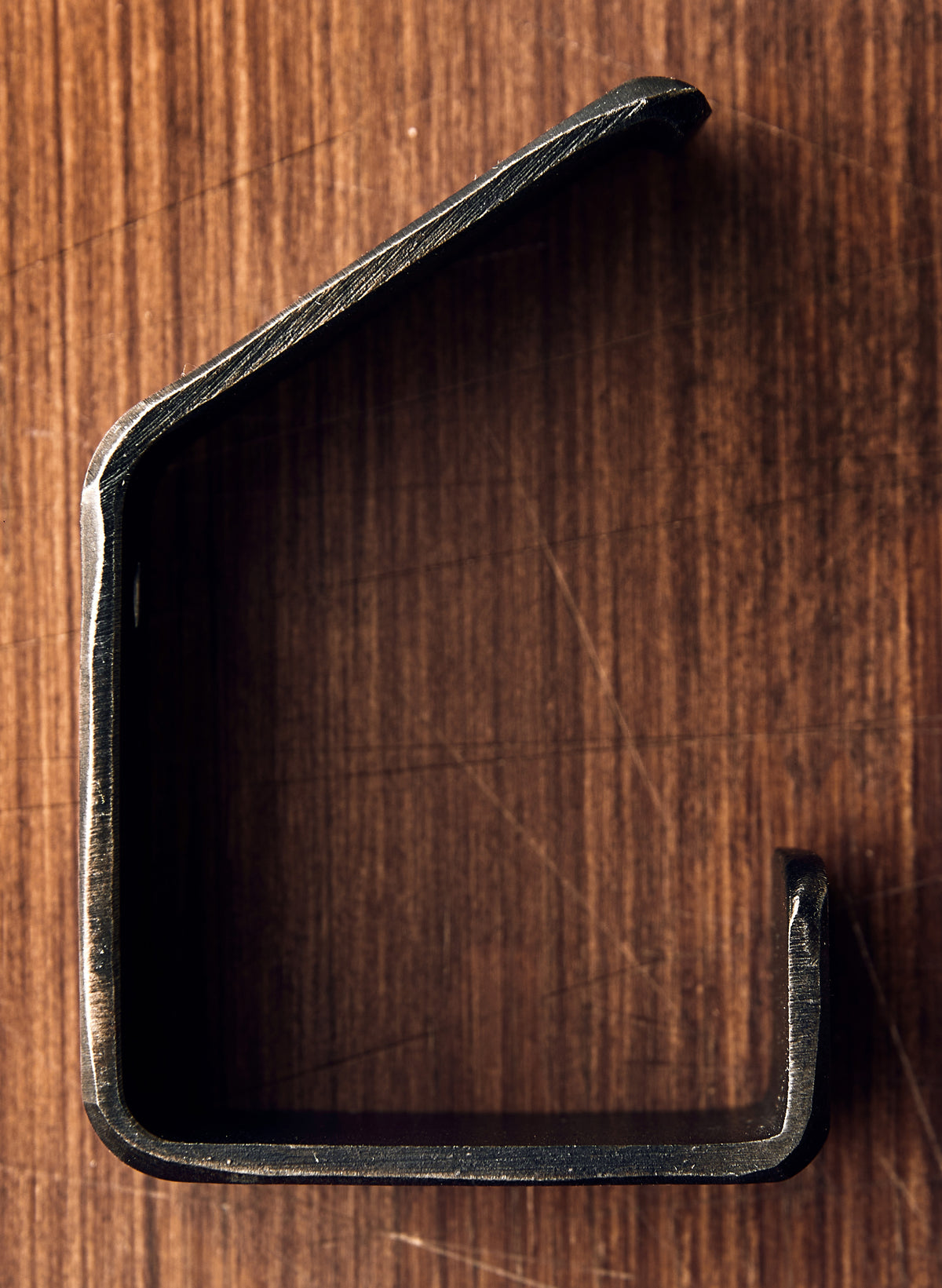 upcycled steel wall hook