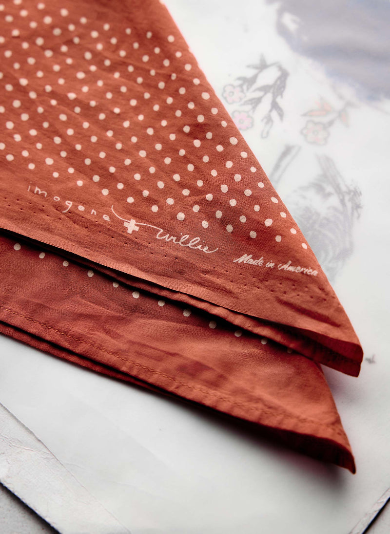 i+w vintage orange bandana - Model