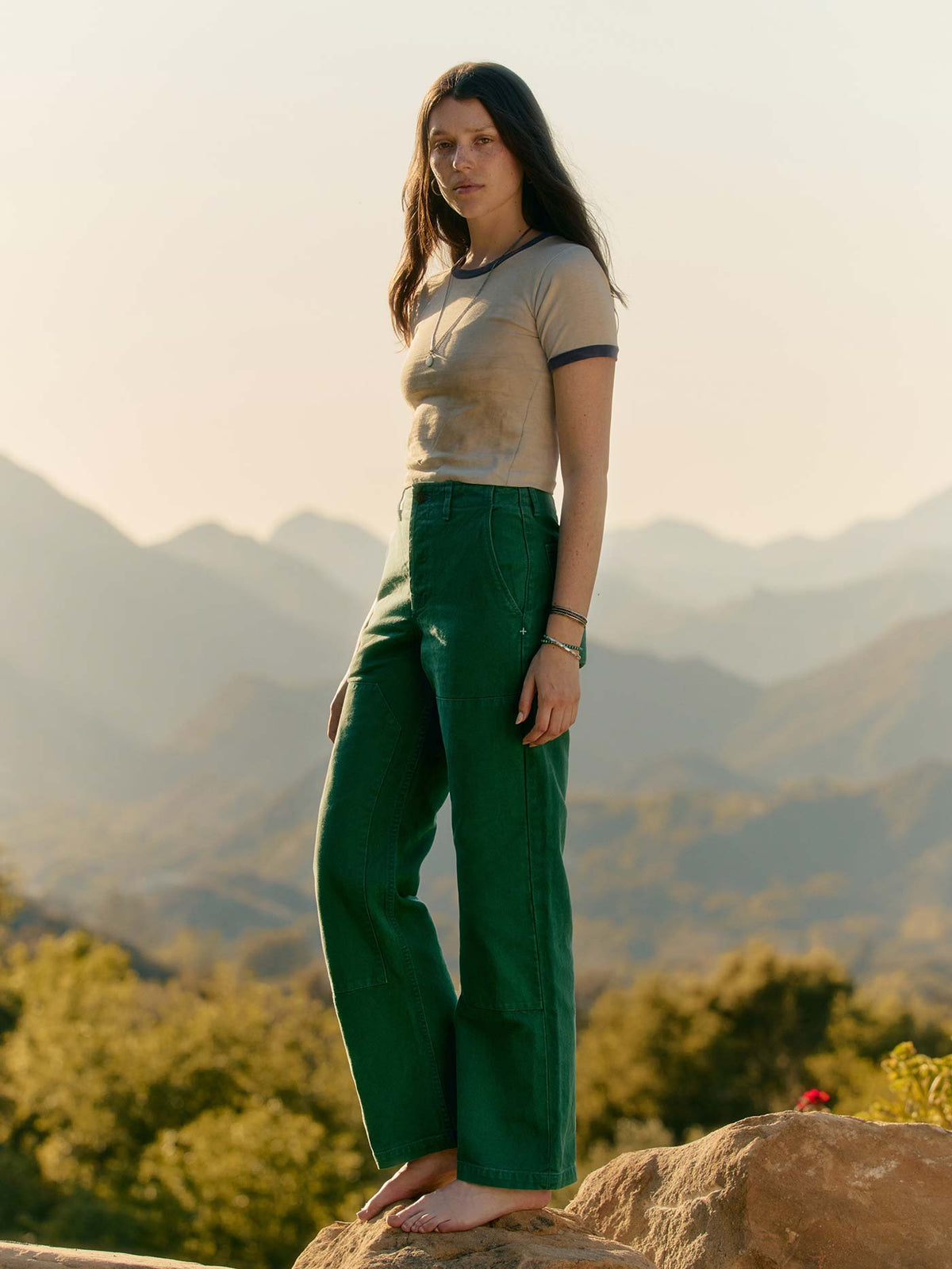 clarke canvas workpant in spruce