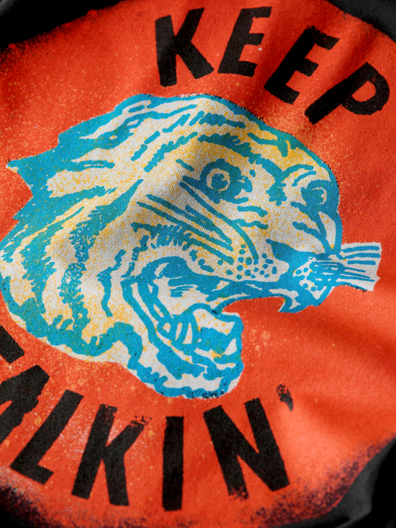 the “keep talkin” tee - Model
