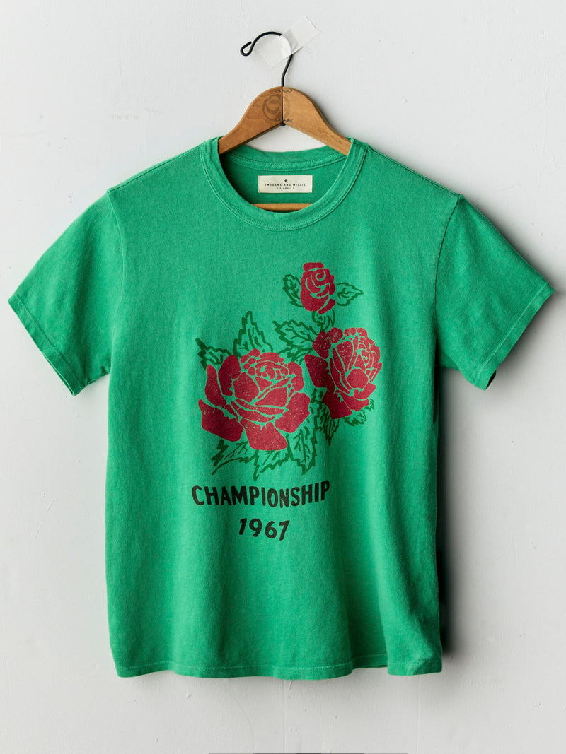 the "championship" tee