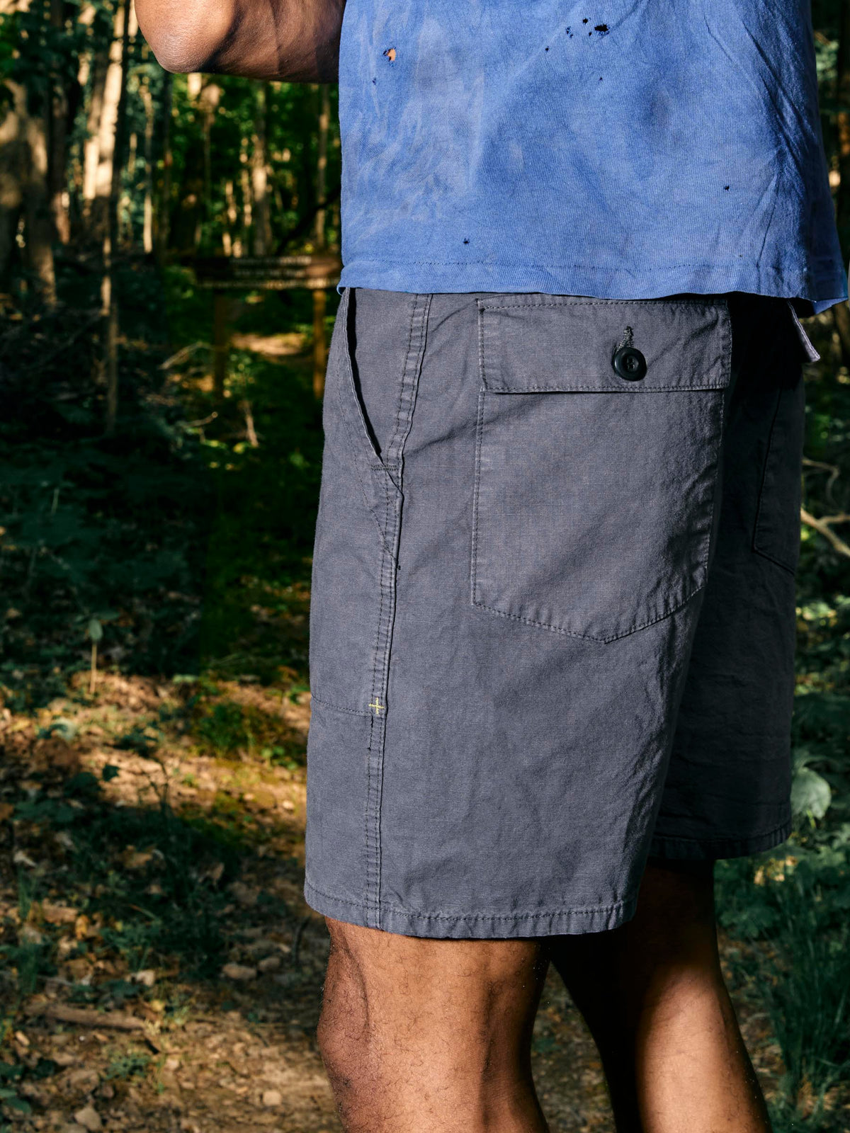 the ripstop fatigue short in sunfaded navy