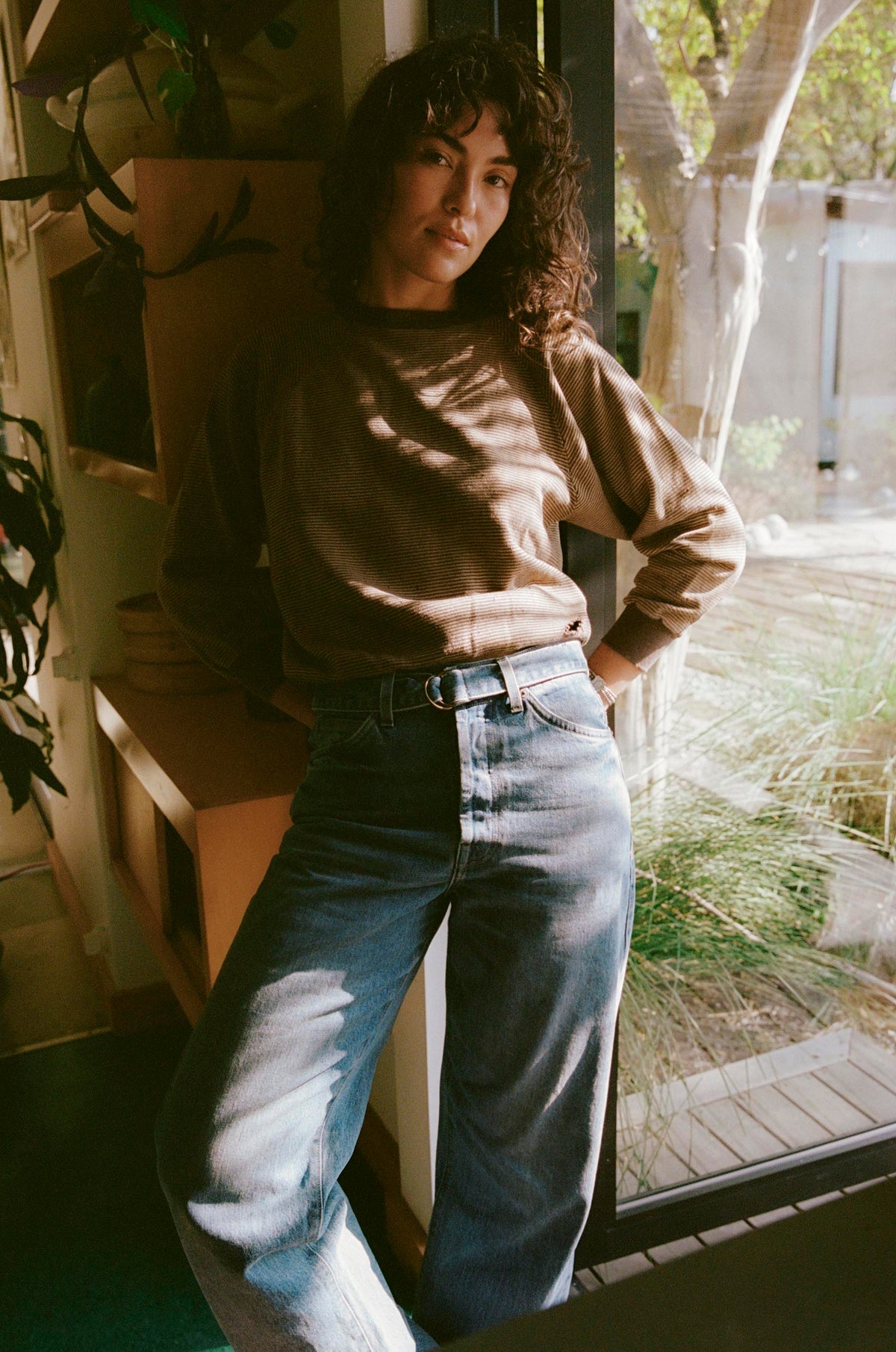 frankie belted jean