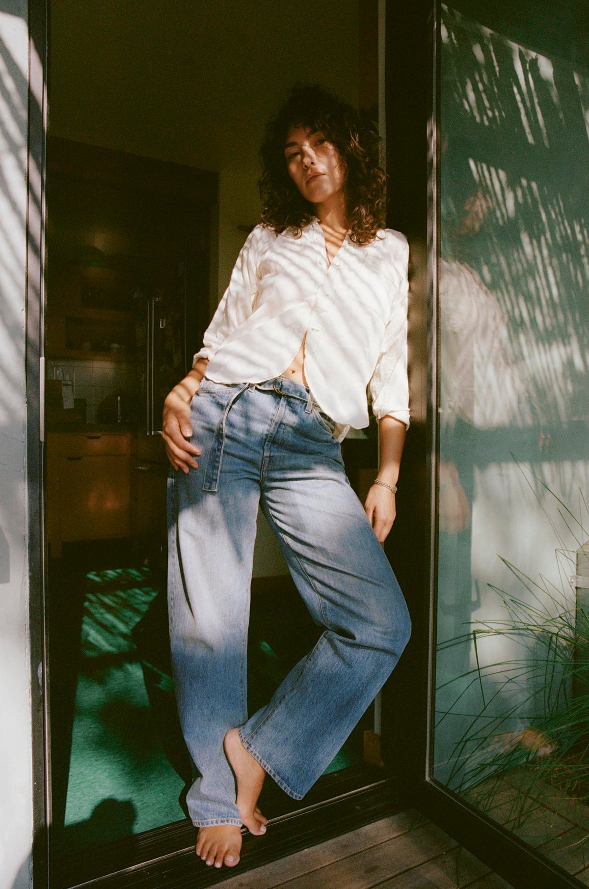 frankie belted jean