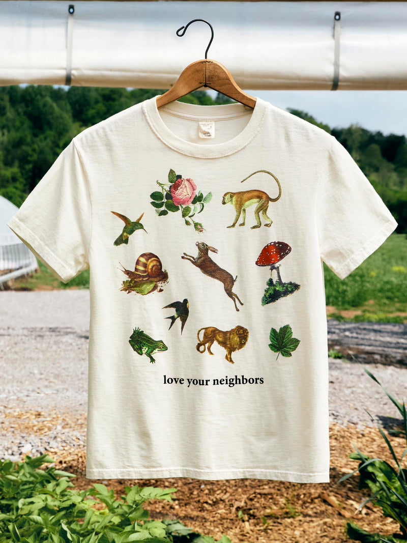 the "love your neighbors" tee