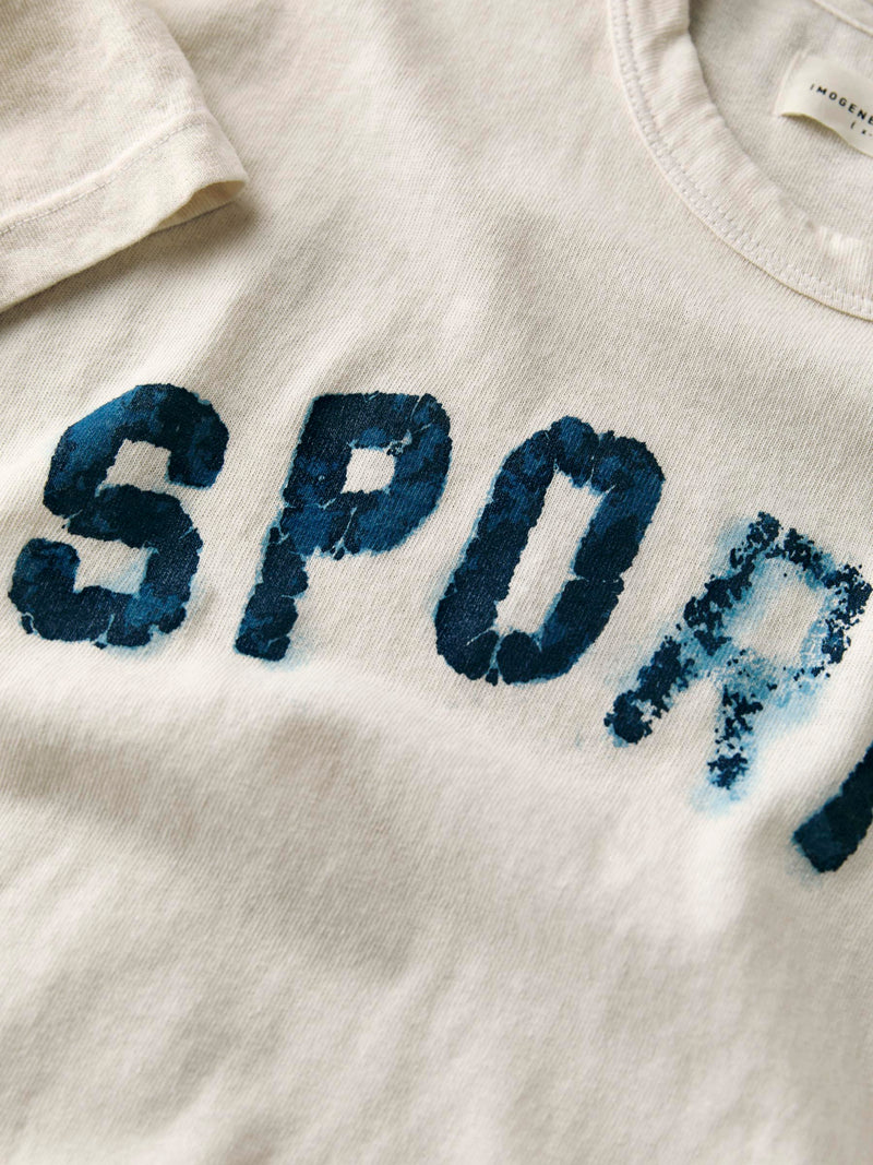 the "sports" tee