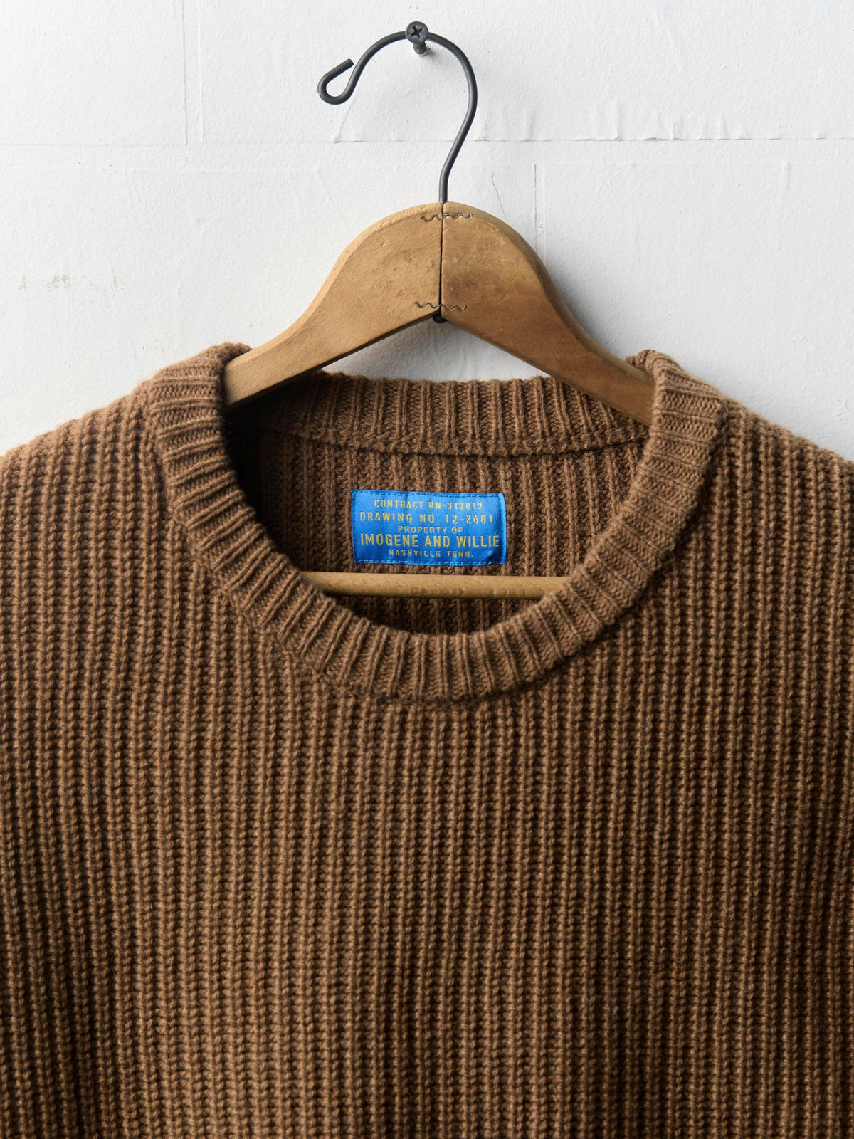 varese wool sweater in brown