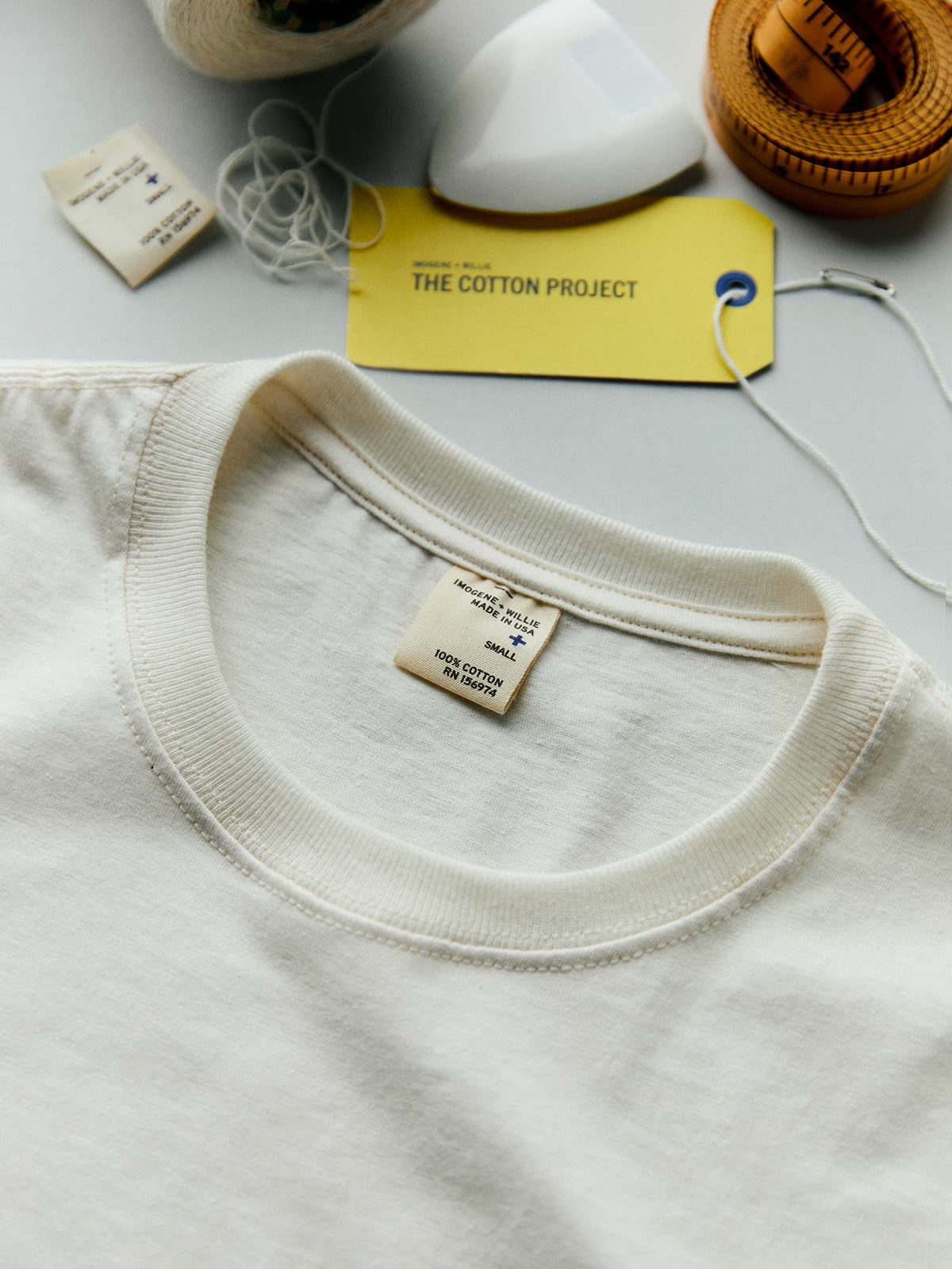 the cotton project tee in vintage white (2-pack)