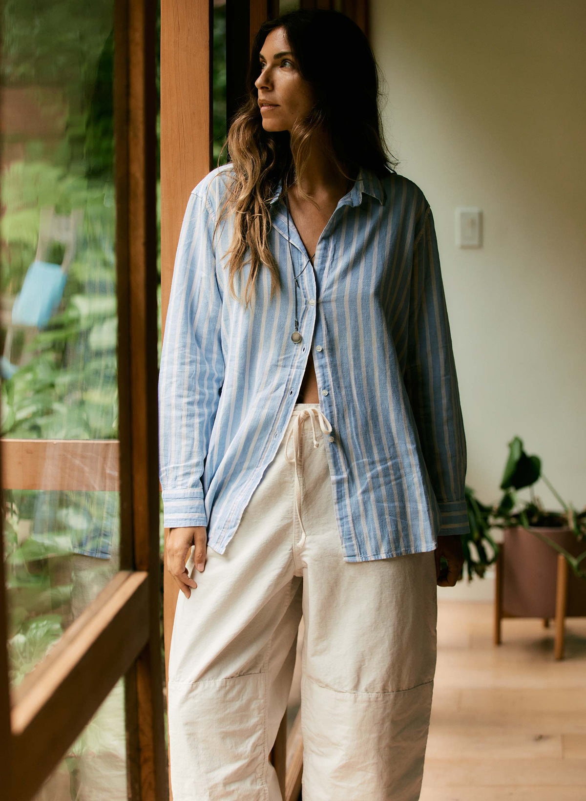 the flight pant in white ripstop